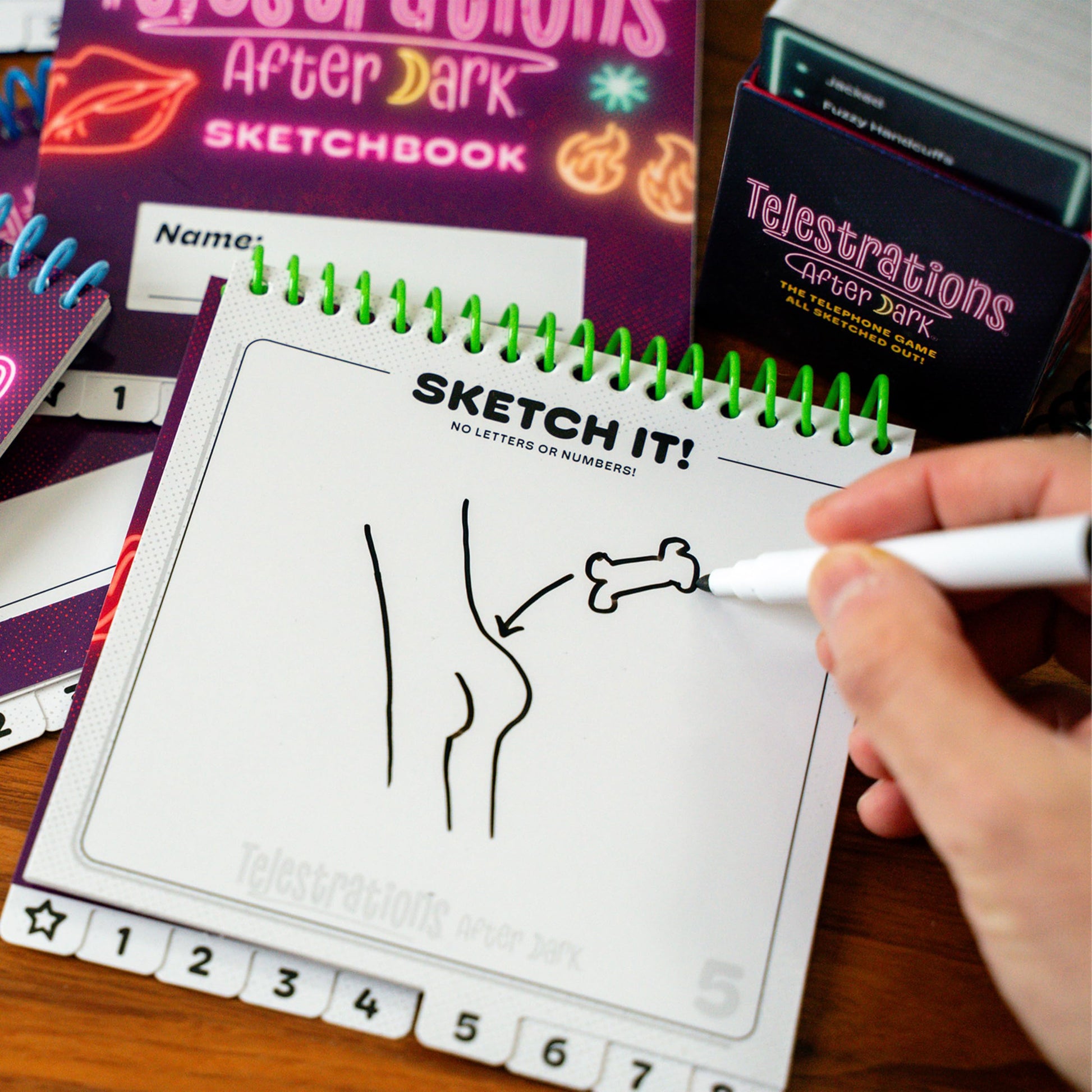 Telestrations After Dark 8 Player 2025 USAOPOLY
