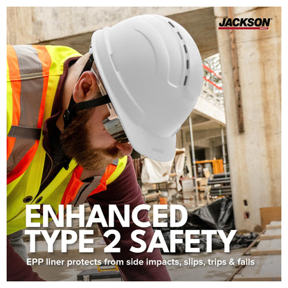 Jackson Safety Sentry2 Type 2 Cap-Style Vented Hard Hat, CSA Z94.1 Class C Jackson Safety