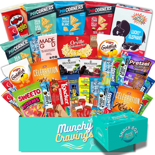 Rise The Snack Bag Variety Pack (40 Count) – Assorted Chips, Cookies & Bars for Gifting