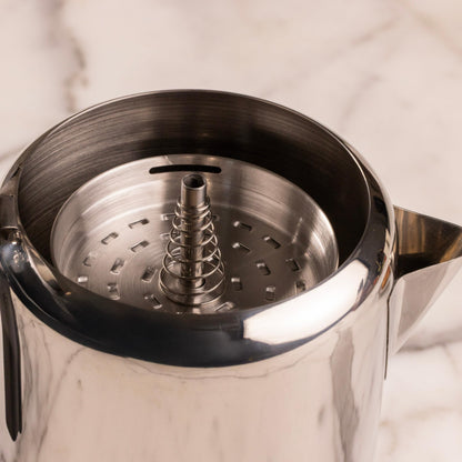 Lagostina Stainless Steel Coffee Percolator, 8-Cup Stovetop Coffee Maker