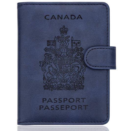 WALNEW RFID Blocking Passport Holder Travel Wallet Cover Case - Available at All In One Marketplace Canada