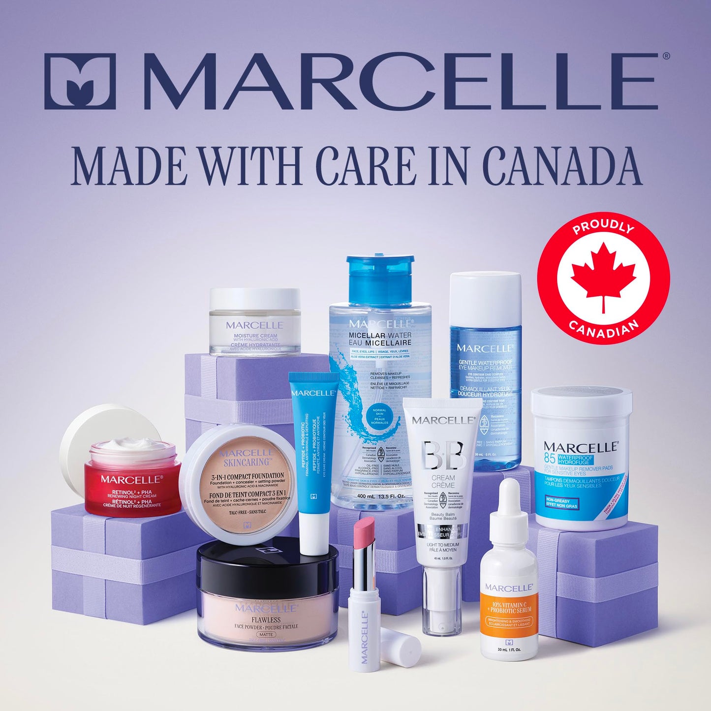 Marcelle BB Cream Golden Glow, Universal Shade, Tinted Moisturizer, Skin Enhancer, Illuminator, Beauty Balm, Non-Comedogenic, Paraben-Free, Oil-Free, Hypoallergenic, Cruelty-Free, 45 mL 🍁 All In One Marketplace Canada