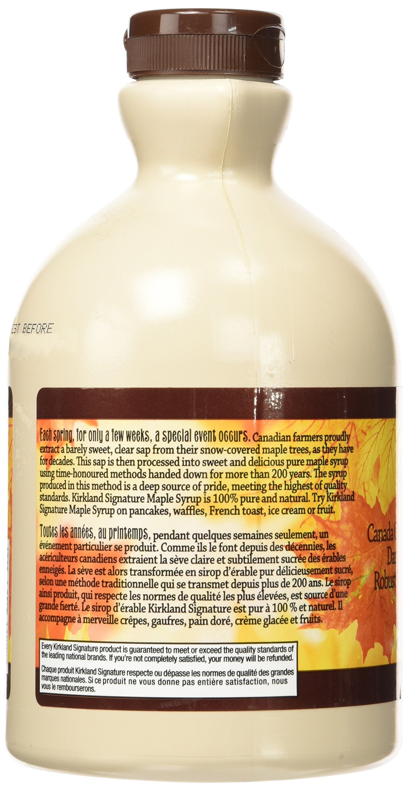 Kirkland Signature Pure Grade A Dark Amber Maple Syrup, 1L