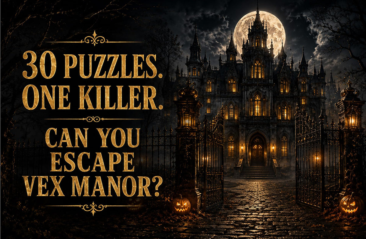 Murder at Vex Manor - The Halloween Escape Room Mystery: Solve the Puzzles, Catch the Killer and Escape the Haunted Manor!