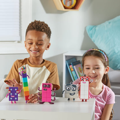 hand2mind Numberblocks Friends Six to Ten, Toy Figures Collectibles, Small Cartoon Figurines for Kids, Mini Action Figures, Character Figures, Play Figure Playsets, Imaginative Play Toys hand2mind