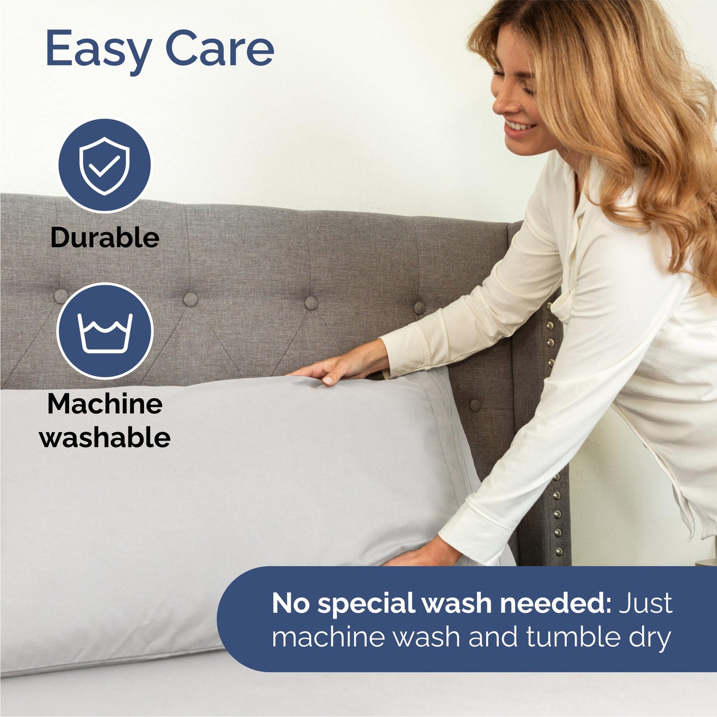 Queen Size 4 Piece Sheet Set - Comfy Breathable & Cooling Sheets - Hotel Luxury Bed Sheets for Women & Men - Deep Pockets, Easy-Fit, Soft & Wrinkle Free Sheets - French Grey Oeko-Tex Bed Sheet Set