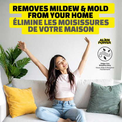 Alien Power 48 Fl Oz Instant Stain Remover Spray for Mold and Mildew, All Purpose No-Scrub Cleaner for Bathroom & Household Surfaces, Tiles, Wall, Black Mold, Mould, Grout - 2 Pack Set - Available at All In One Marketplace Canada