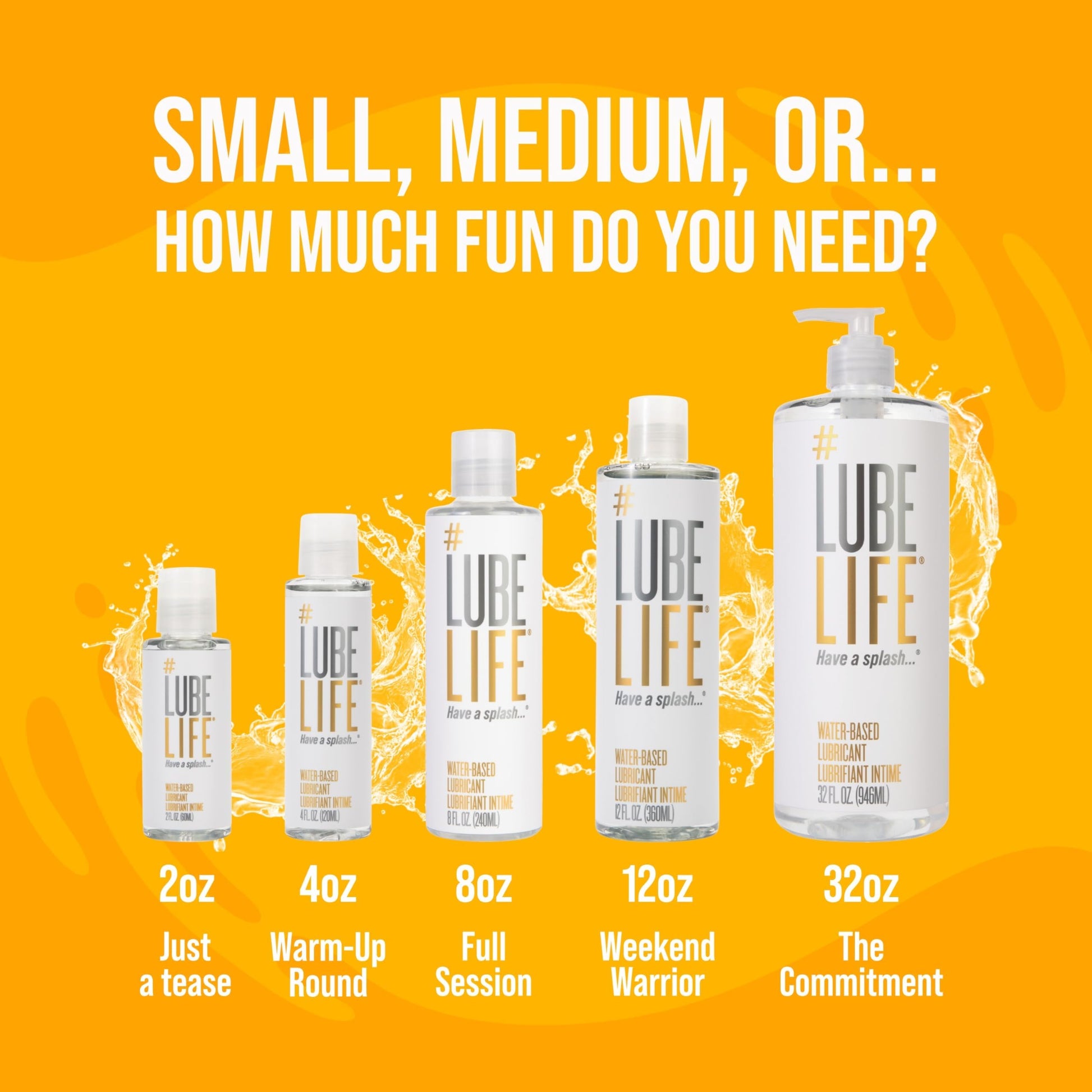 Lube Life Water-Based Personal Lubricant, Lube for Men, Women and Couples, Non-Staining, 12 Fl Oz (360 mL) - Available at All In One Marketplace Canada