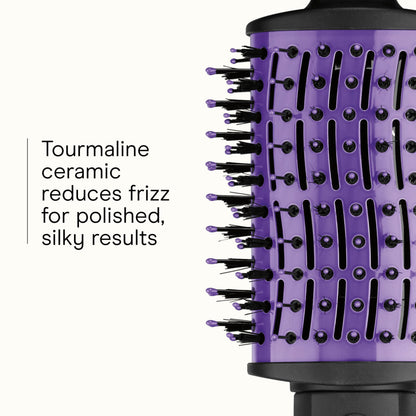 The Knot Dr. for Conair BC116C Detangling Hot Air Brush, Wet/ Dry Styler, Blow Dryer Brush in Pink, Blowout Brush 3 Heat Settings, 1000 Watts, Dry, Style and Volumize Conair