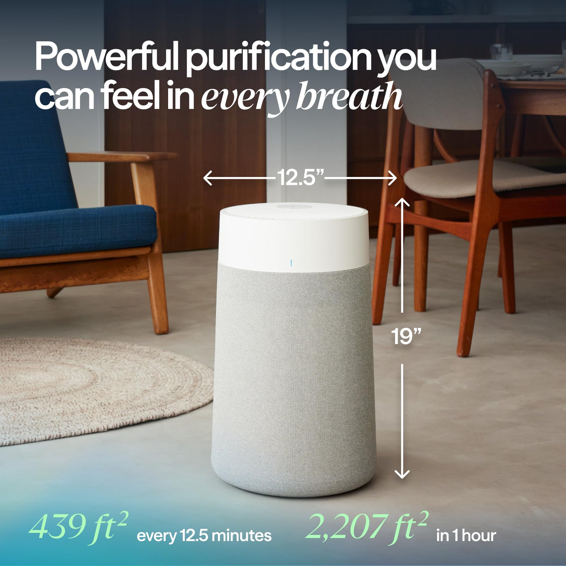 BLUEAIR Blue Pure 311i Max Smart Air Purifier for Medium Rooms up to 2,107 Sq Ft HEPASilent Air Cleaner for Pets Allergies Smoke & Dust WiFi Air Purifier with Auto Mode Quiet Air Purifier for Bedroom - Available at All In One Marketplace Canada
