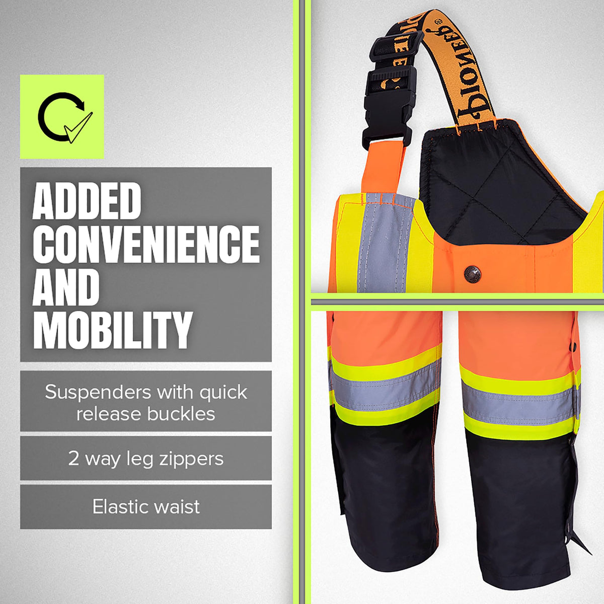 Pioneer Hi Vis Winter Overalls for Men - For Construction 🍁 All In One Marketplace Canada