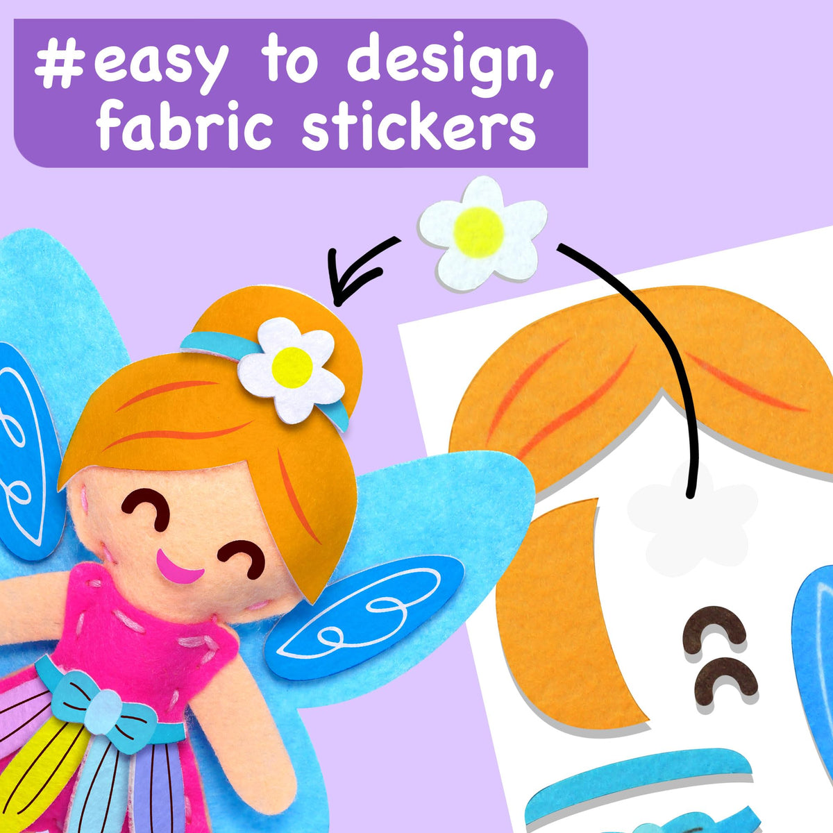 EZCRA Fairy Sewing Kit for Kids 5-8 - Embroidery Felt Craft Kit, 8 Projects 🍁 All In One Marketplace Canada