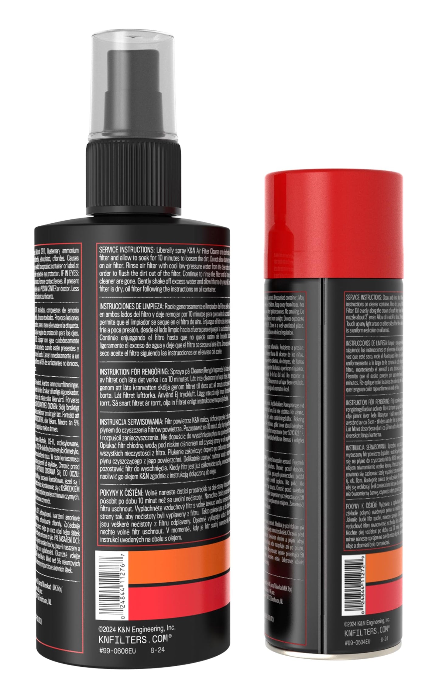 K&N Filters Filter Care Service Kit - Squeeze Red, 8 oz. Squeeze Oil