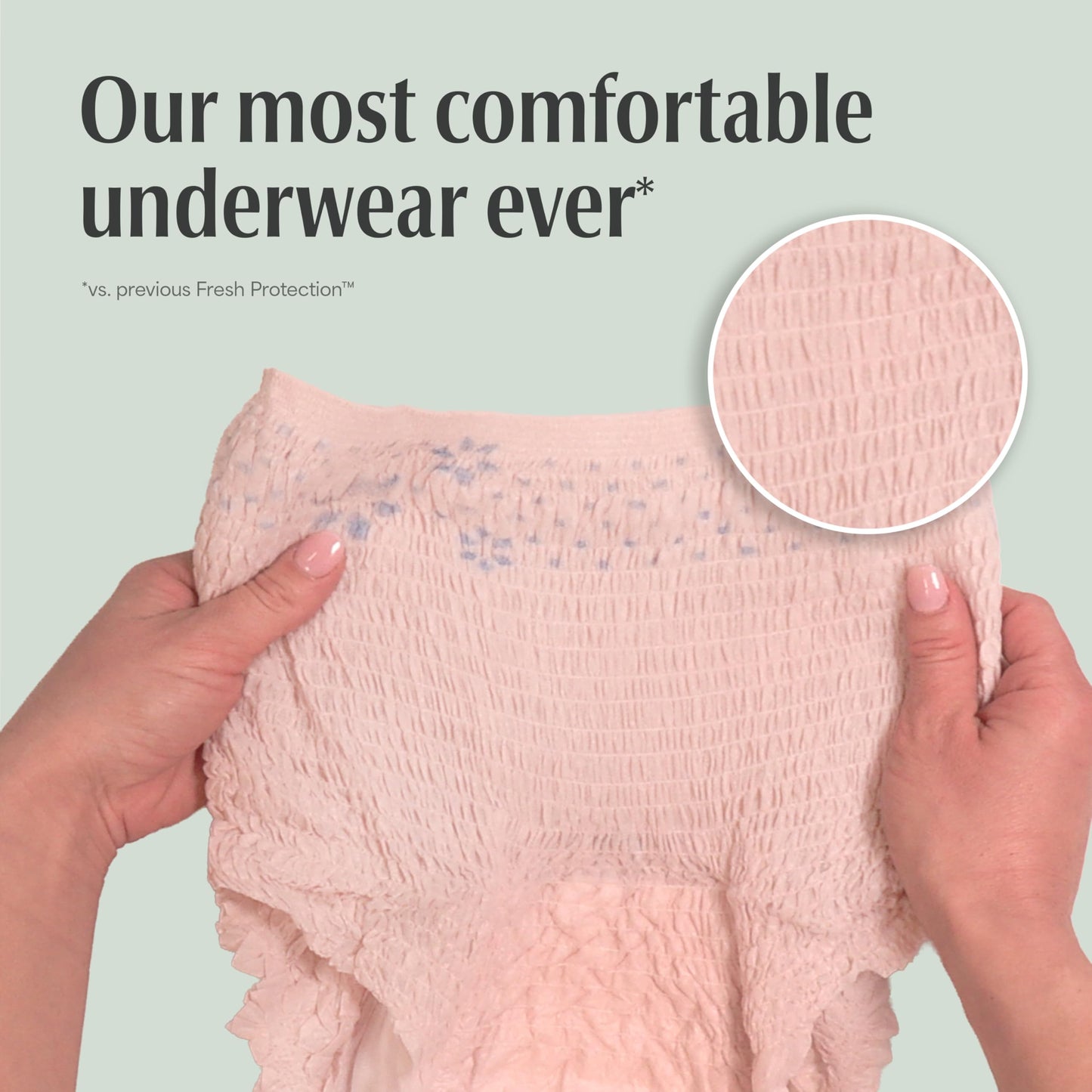 Depend FIT-FLEX Adult Incontinence Underwear for Women, Maximum Absorbency, S, Blush, 32 Count