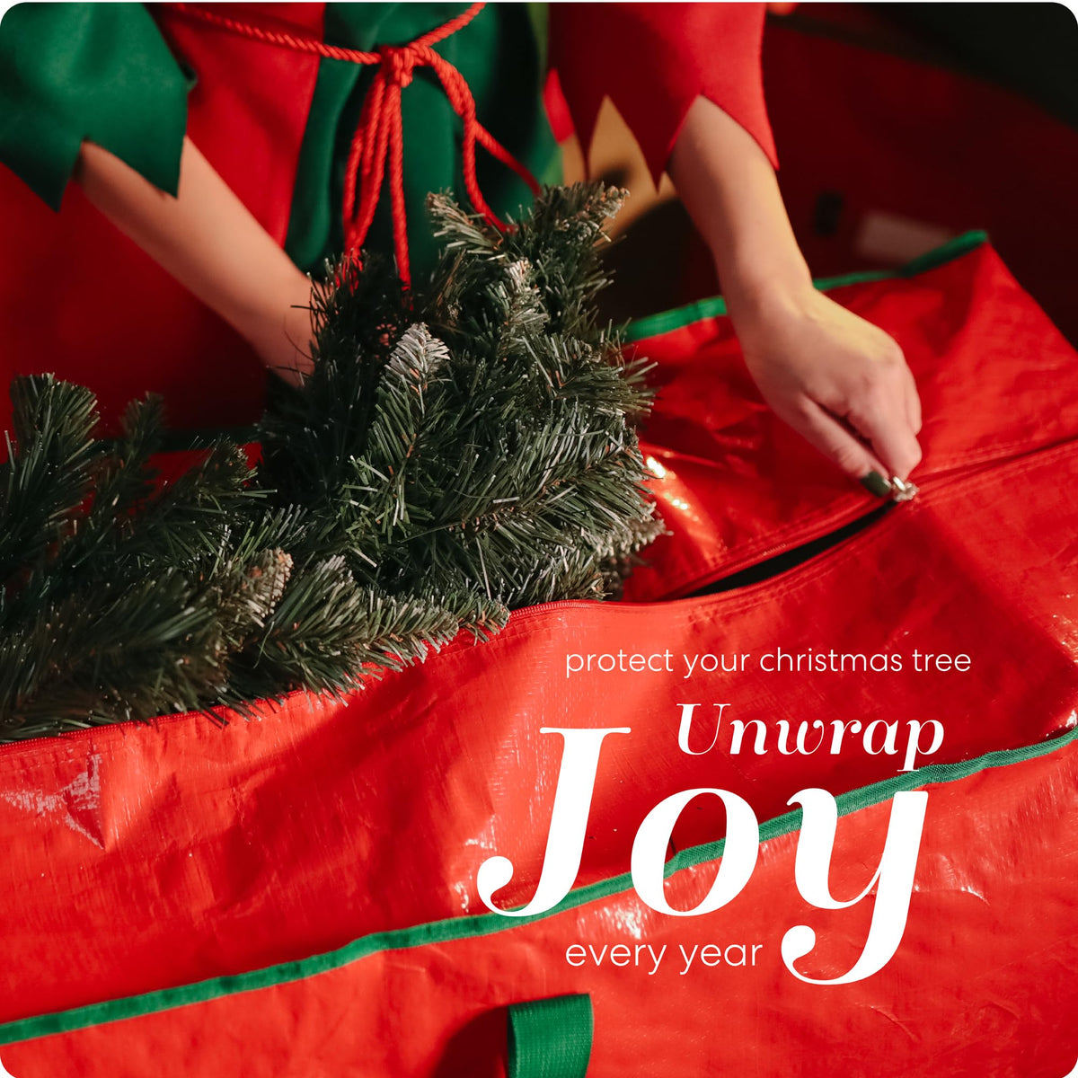 Handy Laundry Christmas Tree Storage Bag – 9 Ft, Heavy Duty, Red 🍁 All In One Marketplace Canada