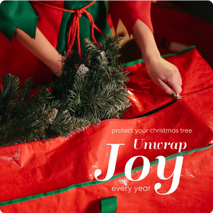 Handy Laundry Christmas Tree Storage Bag – 9 Ft, Heavy Duty, Red 🍁 All In One Marketplace Canada