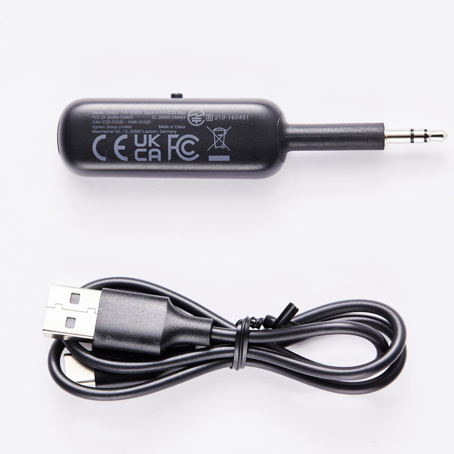 UGREEN Bluetooth 5.4 Transmitter and Receiver for Car TV Airplane, 2 in 1 Wireless 3.5mm Bluetooth Aux Adapter, Dual Devices Paired, Compatible with Car TV Airplane Home Stereo Headphones and More