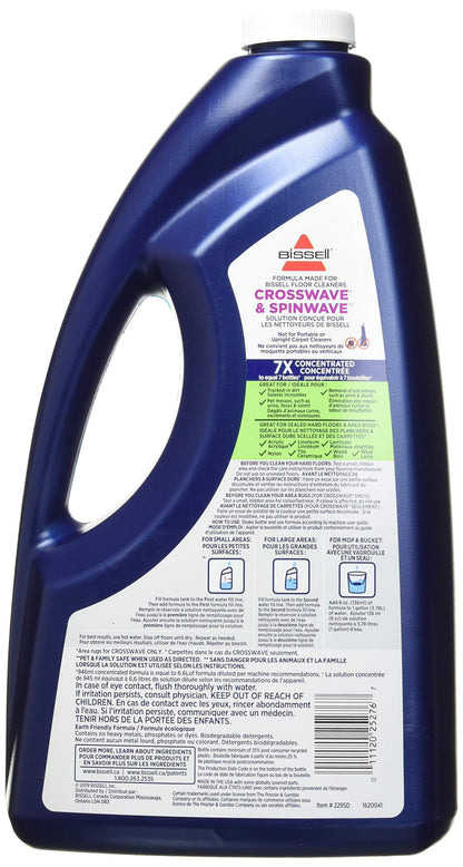 BISSELL Multi-Surface Pet Cleaning Formula with Febreze Freshness for CrossWave, SpinWave and Hard Floor Cleaners, 64oz, Dissolves Pet Messes, Streak-Free on Sealed Floors, Earthco-Friendly, 2295D - Available at All In One Marketplace Canada