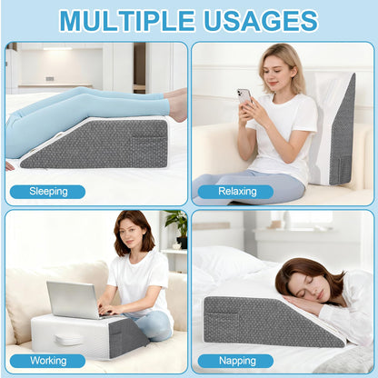 Ceecysaa Leg Elevation Pillow for Bed,20cm Height High-Density Foam Pillow 🍁 All In One Marketplace Canada Ceecysaa