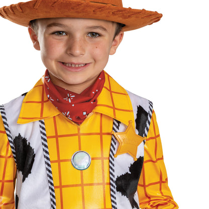 Disney Toy Story Woody Costume, Official Boys Halloween Dress Up Outfit, Size (7-8)