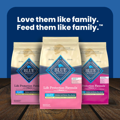 Blue Buffalo Life Protection Formula Chicken & Brown Rice Small Breed Adult Dry Dog Food, Supports Immunity with Antioxidant-Rich LifeSource Bits, Promotes Healthy Muscles, 6.8kg/15 lbs