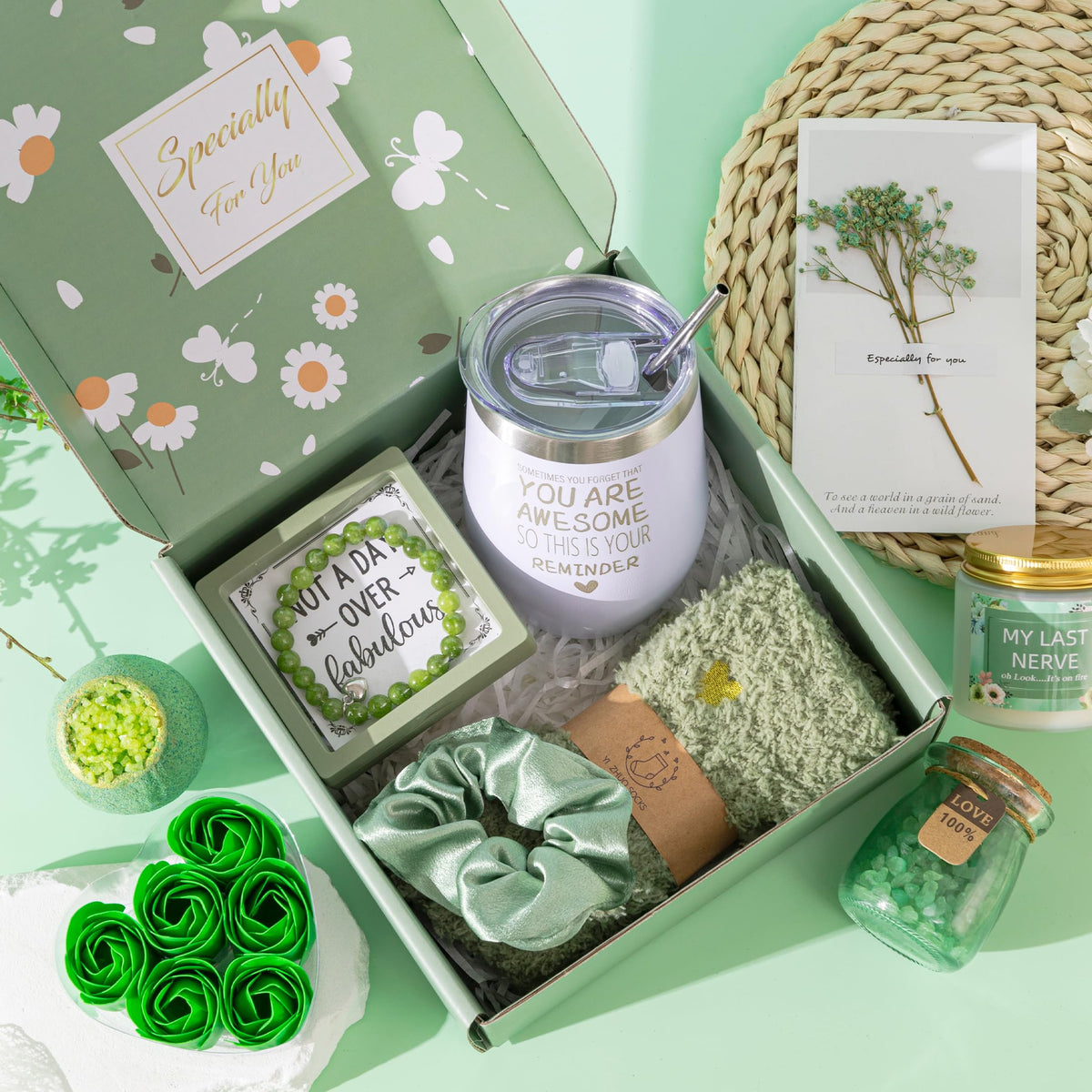 Birthday Gifts Basket for Women,Unique Self Care Package Gift Set for Her 🍁 All In One Marketplace Canada