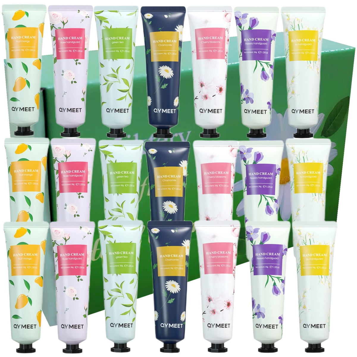 21 Pack Hand Cream Gift Set, Extra-Moisturizing Lotion for Women, Natural Plant Scents - Perfect for Mother's Day, Christmas, Birthday 🍁 All In One Marketplace Canada