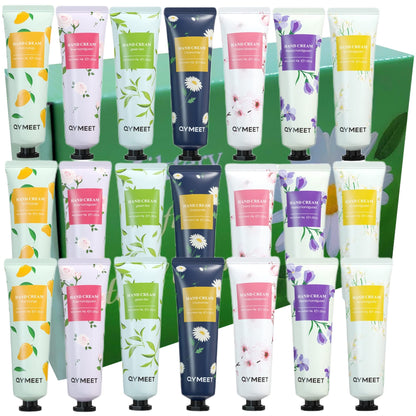 21 Pack Hand Cream Gift Set, Extra-Moisturizing Lotion for Women, Natural Plant Scents - Perfect for Mother's Day, Christmas, Birthday 🍁 All In One Marketplace Canada