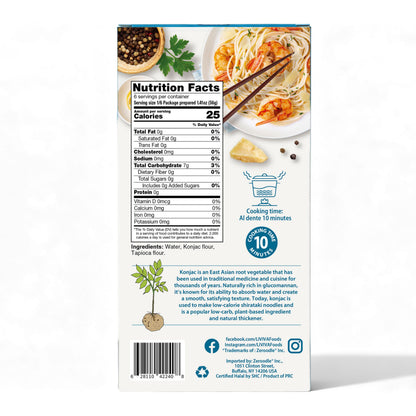 LIVIVA Dried Shirataki Noodles – Keto, Gluten Free, Vegan, Halal, Kosher, Non-GMO, Plant-Based - 6 Pack