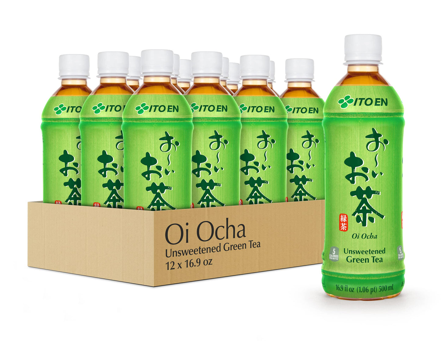 Ito En Oi Ocha Green Tea Ready-to-Drink Beverage, 500 ml (Pack of 12)