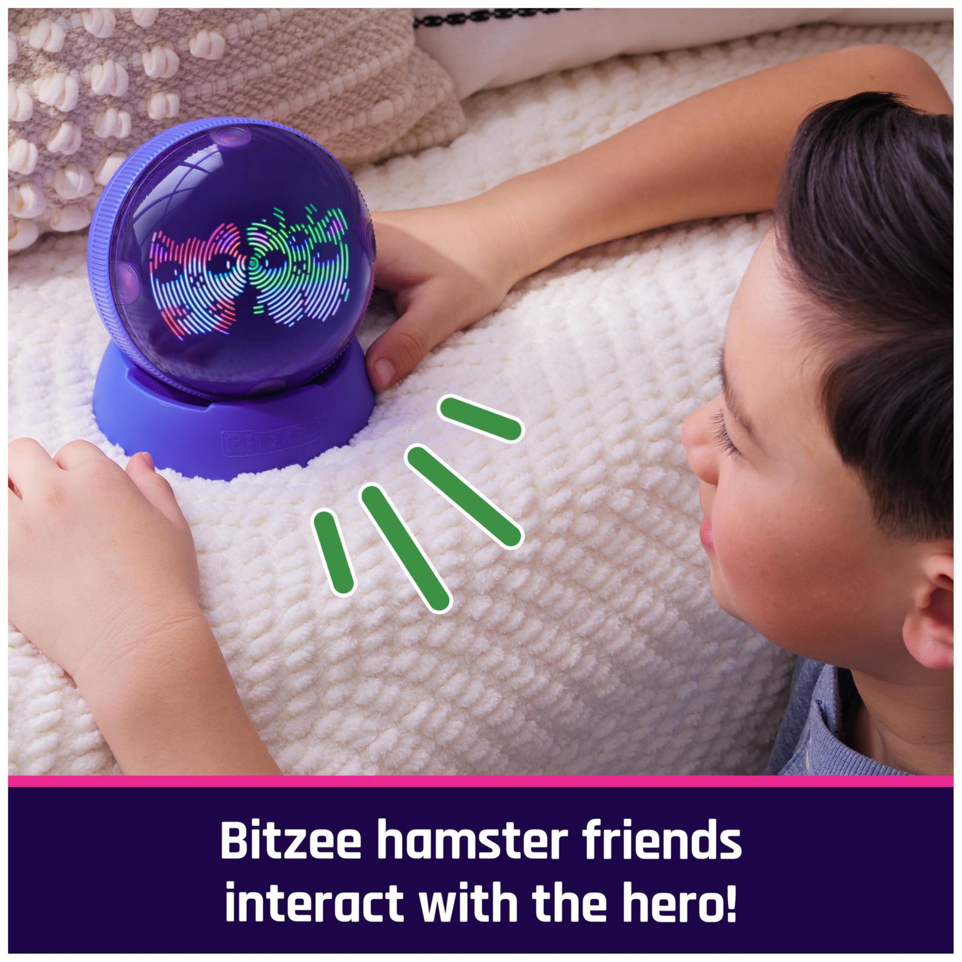 BITZEE, Hamster Ball Interactive Toy Hamster with Over 20 Hamsters Inside, Rolls & Reacts to Touch, Digital Pet Girls Toys & Boys Toys for Ages 5 and up Bitzee