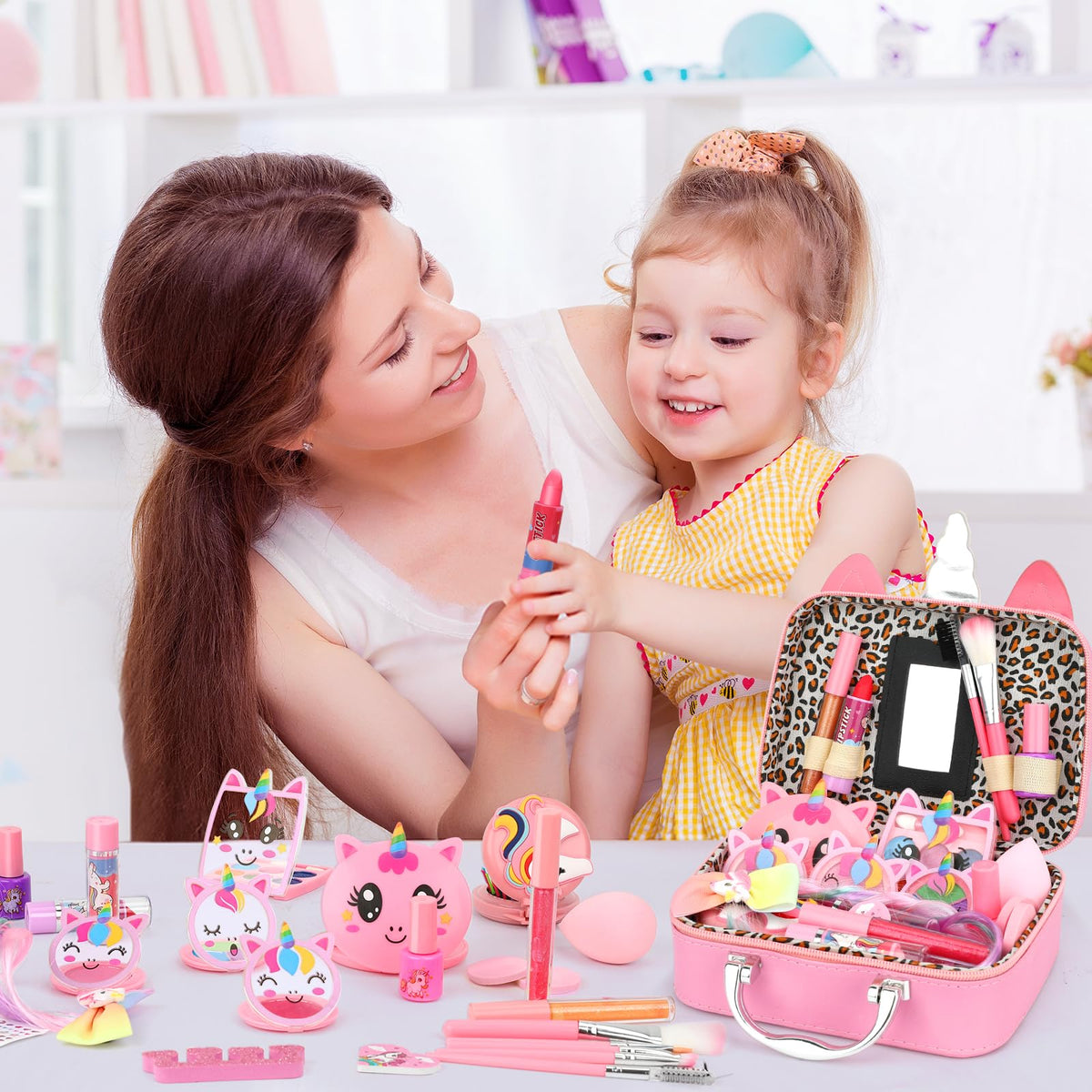 Kids Makeup Kit for Girls Toys, Teensymic Washable Girl Makeup Kit Gifts for Kids Make up Set Real Makeup for Kid Little Princess Christmas Birthday Gifts Toys for 3 -12 Year Old 🍁 All In One Marketplace Canada