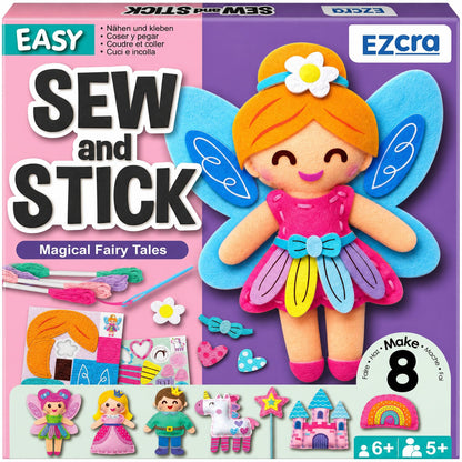 EZCRA Fairy Sewing Kit for Kids 5-8 - Embroidery Felt Craft Kit, 8 Projects 🍁 All In One Marketplace Canada
