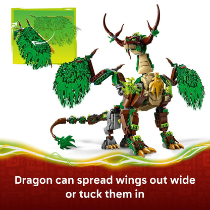 LEGO NINJAGO The Dragon of Life Building Toy for Boys & Girls - Poseable Dragon Toy Figure & Playset for Kids, Ages 9+ - W/Mini Mech & 8 Minifigures for Pretend Play - Gift Idea for Birthdays - 71859 LEGO