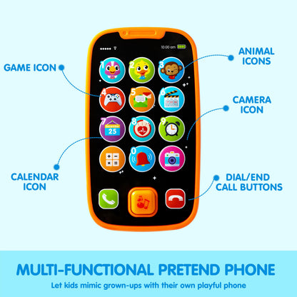 JOYIN Baby Learning Phone and Remote Toy for Toddler, Fun Smartphone Toys with Music for Infants, Boys or Girls, Holiday Stocking Stuffers, Kids Birthday Gift, Easter Basket Stuffers 🍁 All In One Marketplace Canada