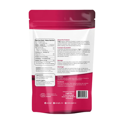 Yogti Organic Beetroot Powder 500g – Pure, Non-GMO, Vegan, Gluten-Free – Fine Red Beet Powder for Smoothies, Baking, Lattes & Natural Color – Premium Superfood Ingredient - 1 Count Yogti