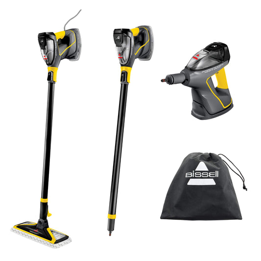 BISSELL Power Steamer Heavy Duty 3-in-1 Steam Mop, Handheld Steam Cleaner for Indoor and Outdoor Use, Garage Workshop Auto RV Deck Patio, 25 Accessories, Variable Steam, Wall Mount, 2685B - Available at All In One Marketplace Canada