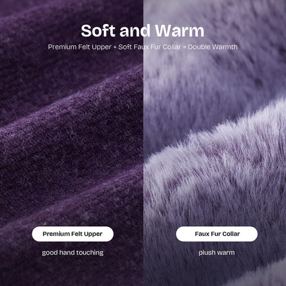 EverFoams Women's Bootie Slippers Memory Foam Purple, Size 9 US 🍁 All In One Marketplace Canada