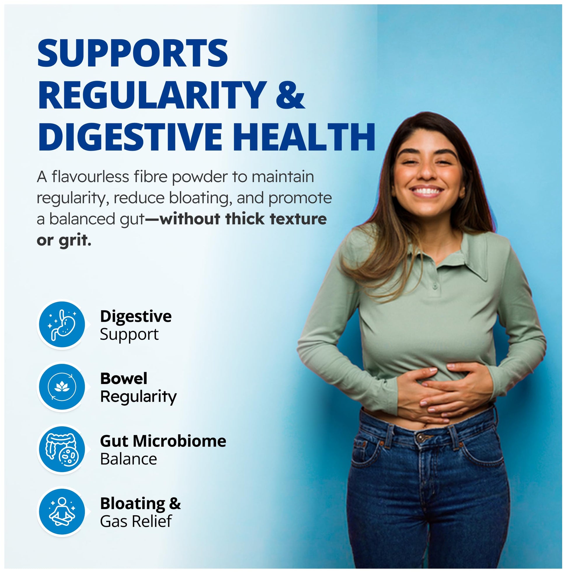 CanPrev Organic Fibre Feel Powder 325g, 65 Servings, Unflavoured & Easy to Mix, Promotes Digestive Wellness & Regularity, Quick-Dissolving & Gentle, Natural Ingredients, Perfect for Smoothies & Shakes - Available at All In One Marketplace Canada