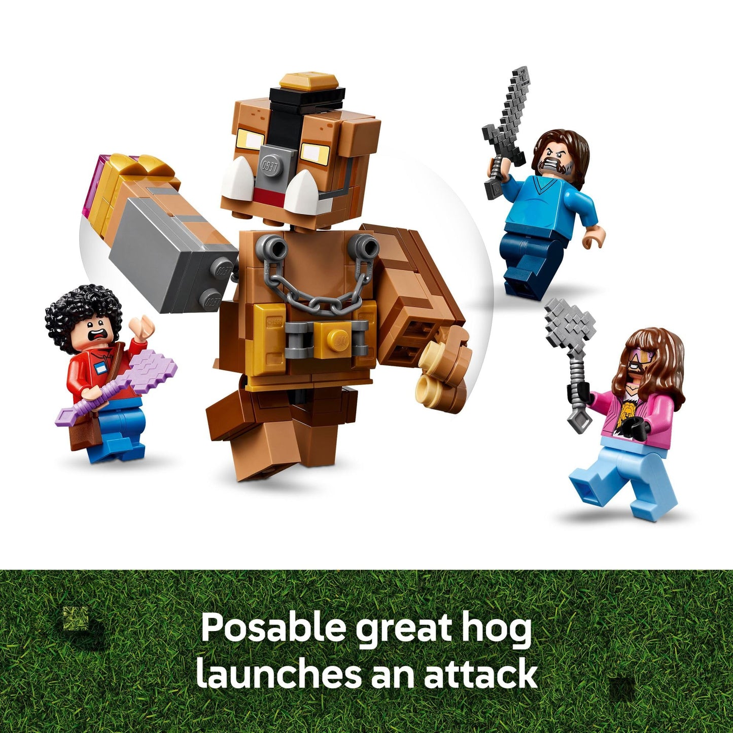 LEGO Minecraft Woodland Mansion Fighting Ring - Building Toy for Kids Age 10+ - Includes Steve, Garrett, & Henry Minecraft Figures, Plus a Chicken Jockey & More - Birthday Gift Idea for Fans - 21272 LEGO