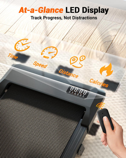 DeerRun 3-in-1 Incline Walking Pad, Under Desk Treadmill with 6% Incline, 2.5HP Quiet Portable Walking Machine for Home Office, 300 lbs Capacity, LED Display & Smart App, Ready-to-Use 🍁 All In One Marketplace Canada