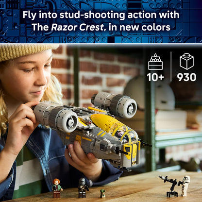 LEGO Star Wars: The Mandalorian and Grogu The Razor Crest Building Toy - Build and Display Set for Boys & Girls, Ages 10+ - Star Wars Gifts for Birthdays & Fans - 75447 LEGO