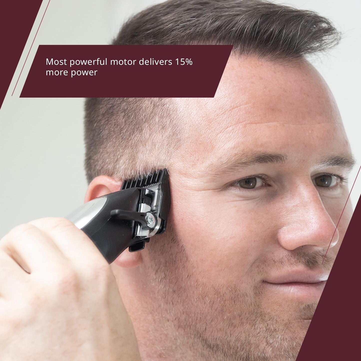 Wahl Elite Pro Cordless Lithium-Ion Hair Clipper Kit – 40% Faster Cutting, Adjustable Taper Lever, Quick-Charge 15 min for 5 min Use – Professional Home Haircutting for Men & Family (Model 3311) Wahl