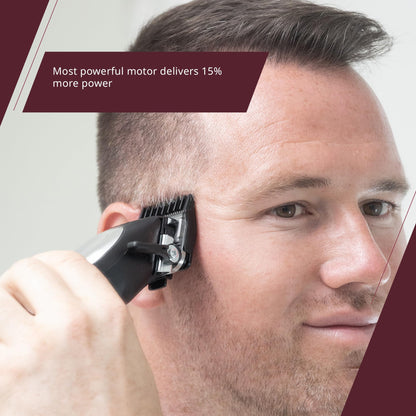 Wahl Elite Pro Cordless Lithium-Ion Hair Clipper Kit – 40% Faster Cutting, Adjustable Taper Lever, Quick-Charge 15 min for 5 min Use – Professional Home Haircutting for Men & Family (Model 3311) Wahl
