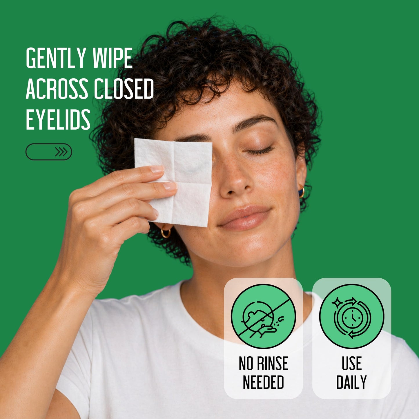 Tea Tree Eyelid Wipes – 100 Tea Tree Oil Eye Wipes for People with Dry Eyes & Allergies – Gentle Eyelid Cleanser with Hyaluronic Acid – Individually Wrapped & Biodegradable - Available at All In One Marketplace Canada