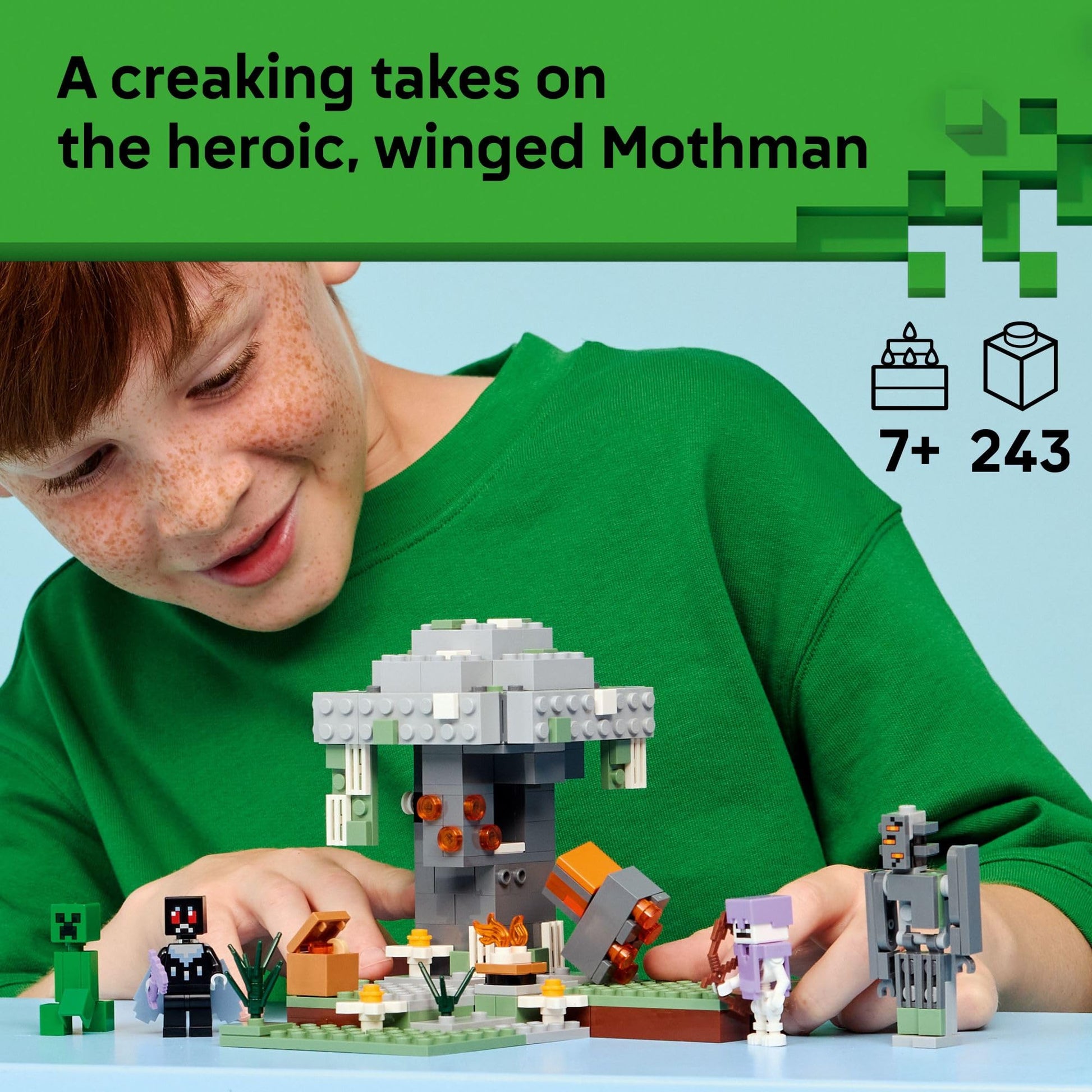 LEGO Minecraft The Pale Garden Building & Pretend Play Toy for Boys & Girls - Video Game Playset & Toy Figures for Kids, Ages 7+ - W/Mothman & Creeper Minifigures - Gift Idea for Birthdays - 21586 LEGO