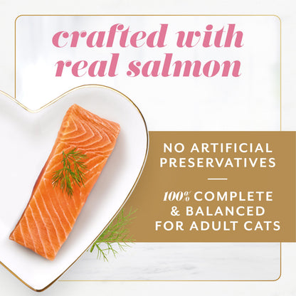 Fancy Feast Gems Wet Cat Food, Mousse Pâté with Salmon 57g (2 Pack x 8)