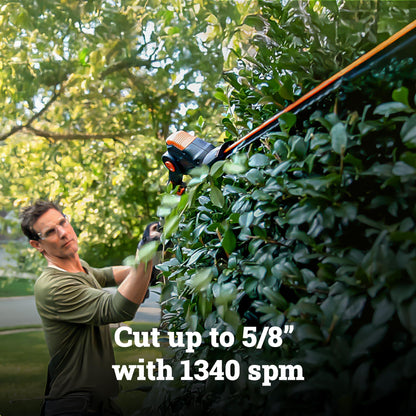 WORX WG252.9 20V 20" Cordless Hedge Trimmer, Reach Up to 12 Inch, Extended Pole, 180° Rotation Head, Battery & Charger Not Included 🍁 All In One Marketplace Canada