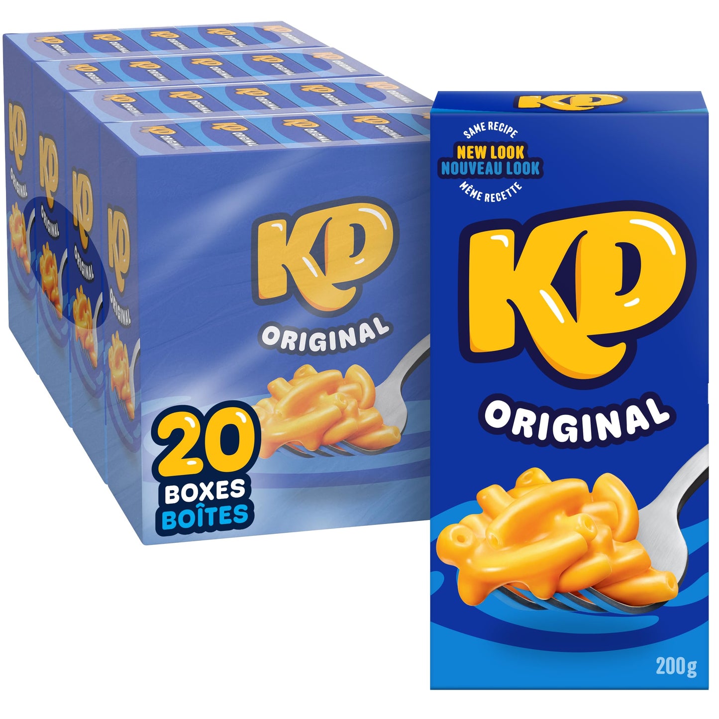 Kraft Dinner Original Mac and Cheese, 200g Box - 20 Pack Bundle