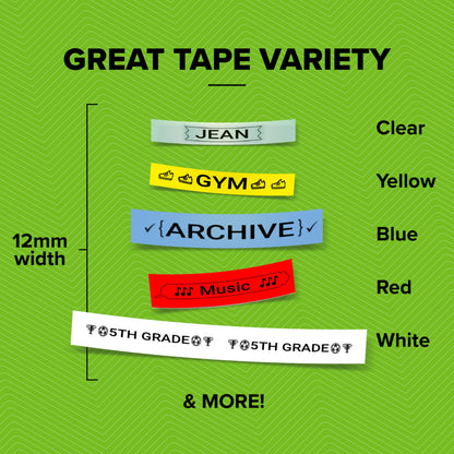 DYMO Label Maker with 3 Bonus Labeling Tapes, LetraTag 100H Handheld Label Maker & LT Label Tapes, Easy-to-Use, Great for Home & Office Organization DYMO